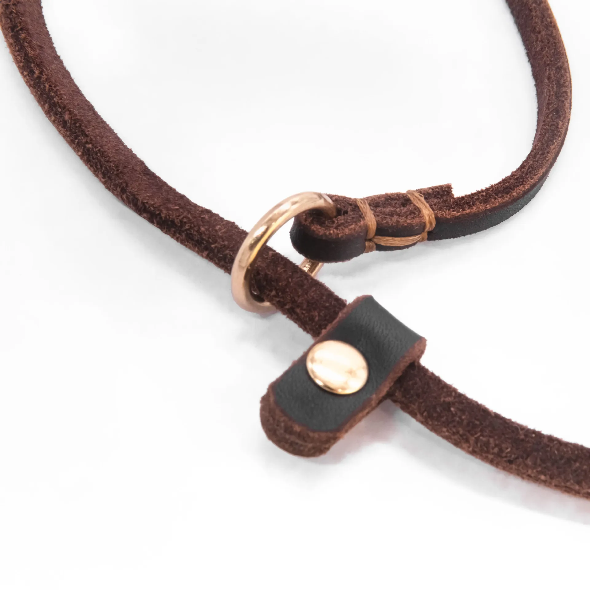 Correa P de cuero genuino para perros, correa de entrenamiento para perros de alta resistencia, correa de cuero de vaca suave para perros grandes, cuerda P, plomo deslizante - imagen 3