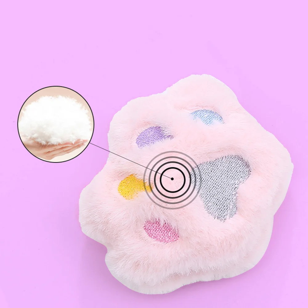 Lindo juguete de peluche con forma de pata de gato, lleno de hierba gatera premium, juguete interactivo suave para masticar y jugar, - imagen 2