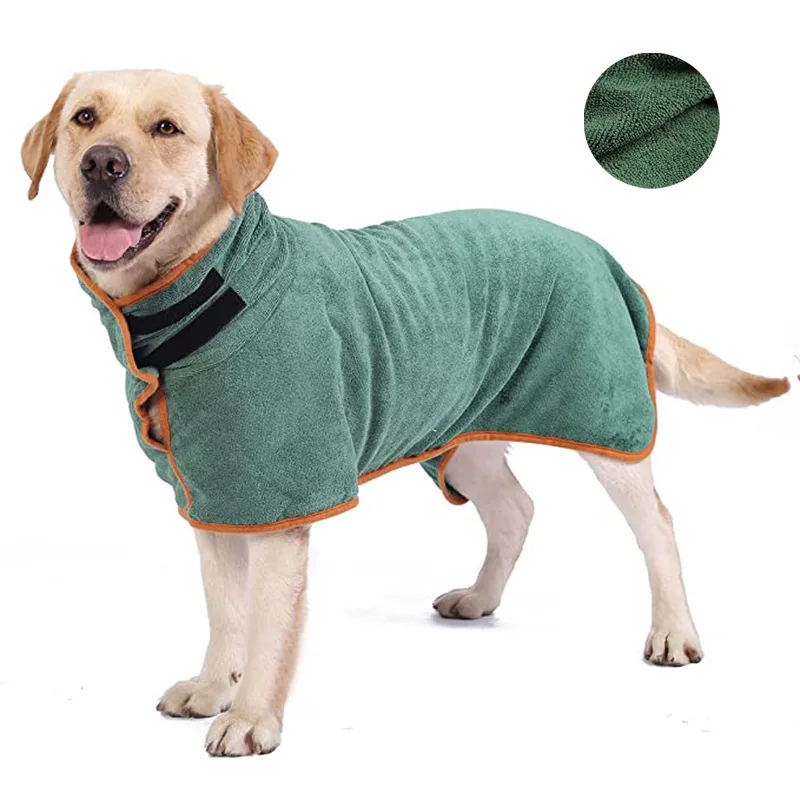 Albornoz cálido para perros – Secado rápido y microfibra absorbente - imagen 2