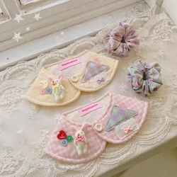 Bufanda a cuadros para perros pequeños y gatos – Accessorio suave de invierno