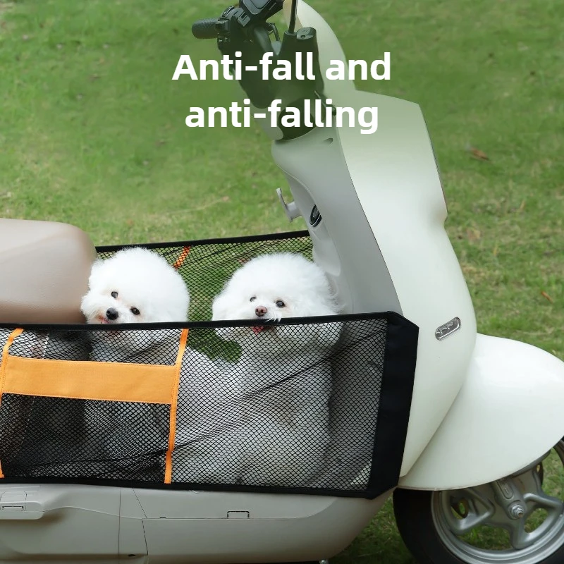Valla transportadora para mascotas, protección de malla, portadores para perros pequeños, mallas de seguridad para perros y gatitos, portadores portátiles para ciclismo, producto para mascotas al aire libre - imagen 3
