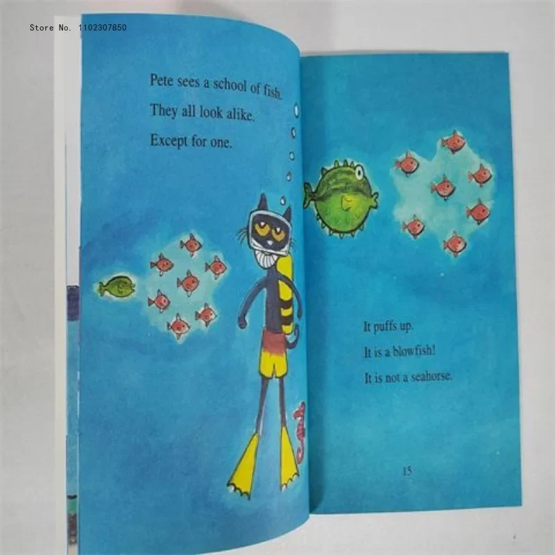 Juego de libros con imágenes de Pete el gato para niños y bebés, cuentos famosos, aprendizaje de cuentos en inglés, lectura para la hora de dormir, 19 libros por caja - imagen 5