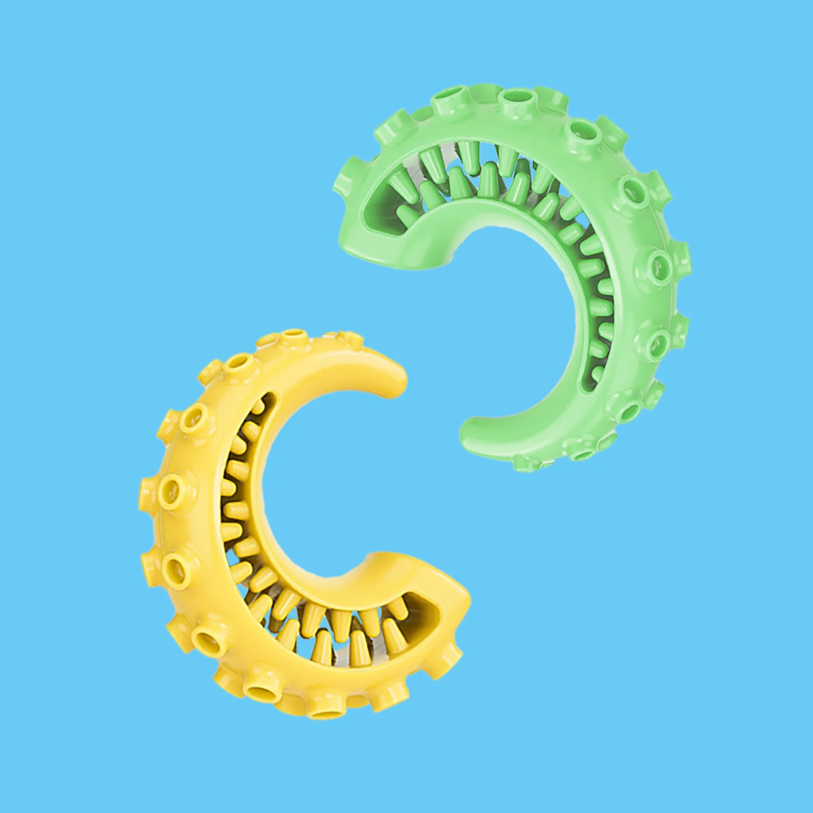 Bola dispensadora de golosinas para perros indestructible, juguete de limpieza de dientes molares resistente a masticar, juguete interactivo para ocultar alimentos - imagen 3