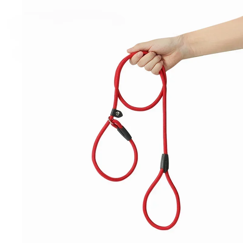 Cadena de cuerda de tracción para perro, Collar de nailon dorado, Correa P para perros grandes, accesorios cómodos para perros pequeños, productos para mascotas - imagen 2