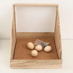 Caja para anidar pollos, accesorios para gallinero de un solo compartimento, caja nido para poner de servicio, casa