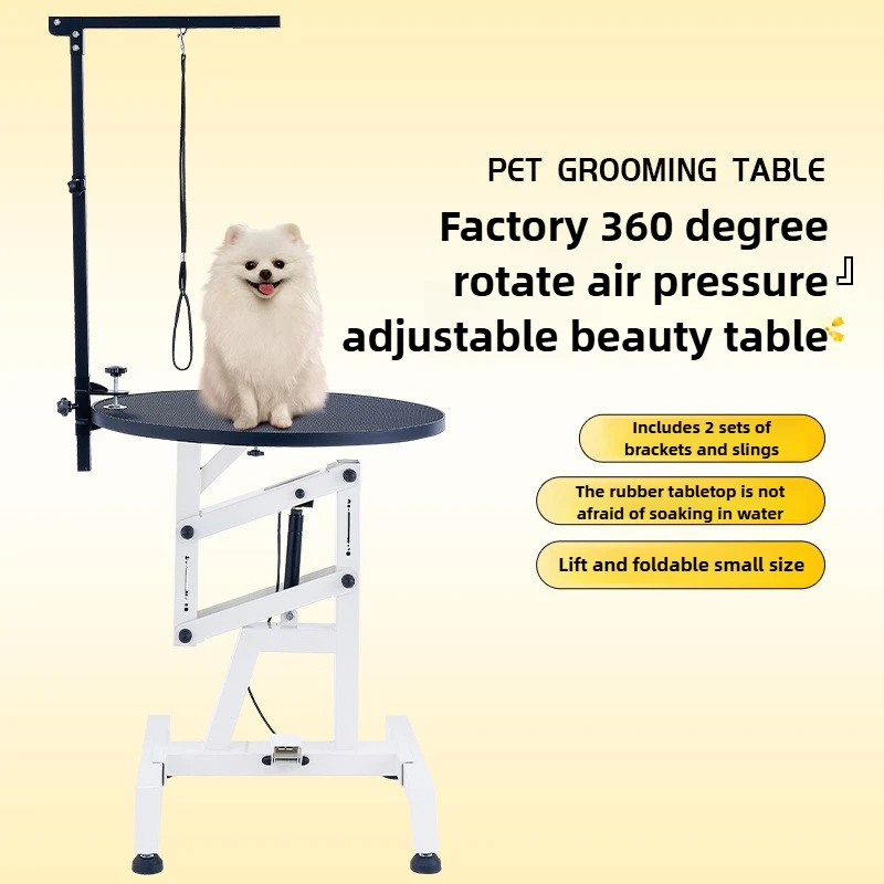 Mesa de peluquería hidráulica giratoria para perros y gatos profesionales - imagen 2