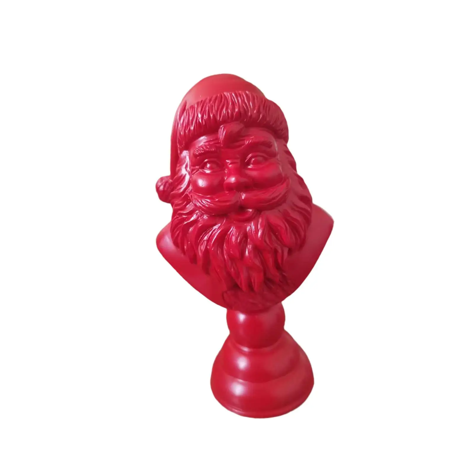 Figura de Papá Noel, estatua de medio cuerpo, escultura de resina artesanal, decoración navideña para mostrador - imagen 2