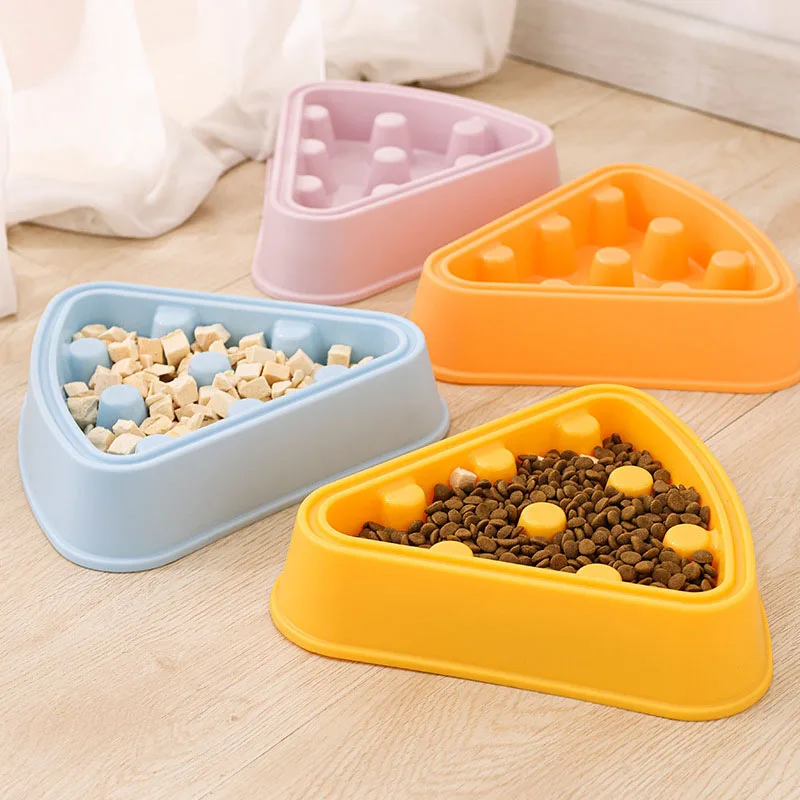 Comedero lento anti-atragantamiento pizza para gatos y perros - imagen 3