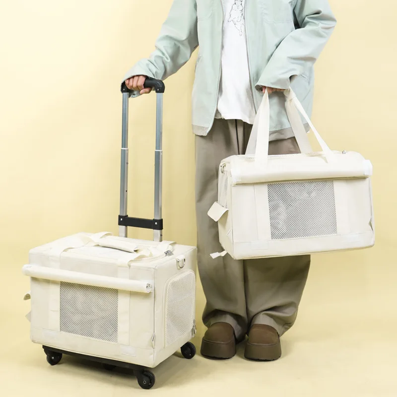 Mochila transportadora para dos gatos – Doble capa transpirable - imagen 5