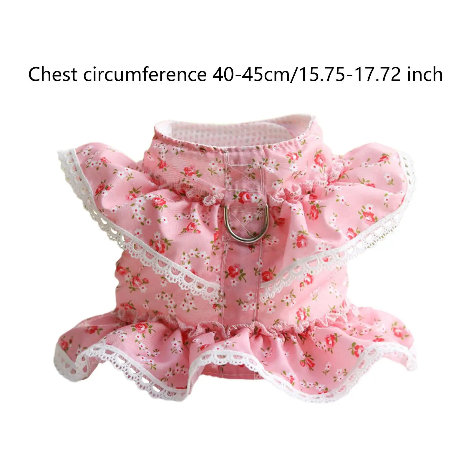 Floral Dog Harness Leash Set Girl Puppy Clothes for Pet Pet Supplies Puppy