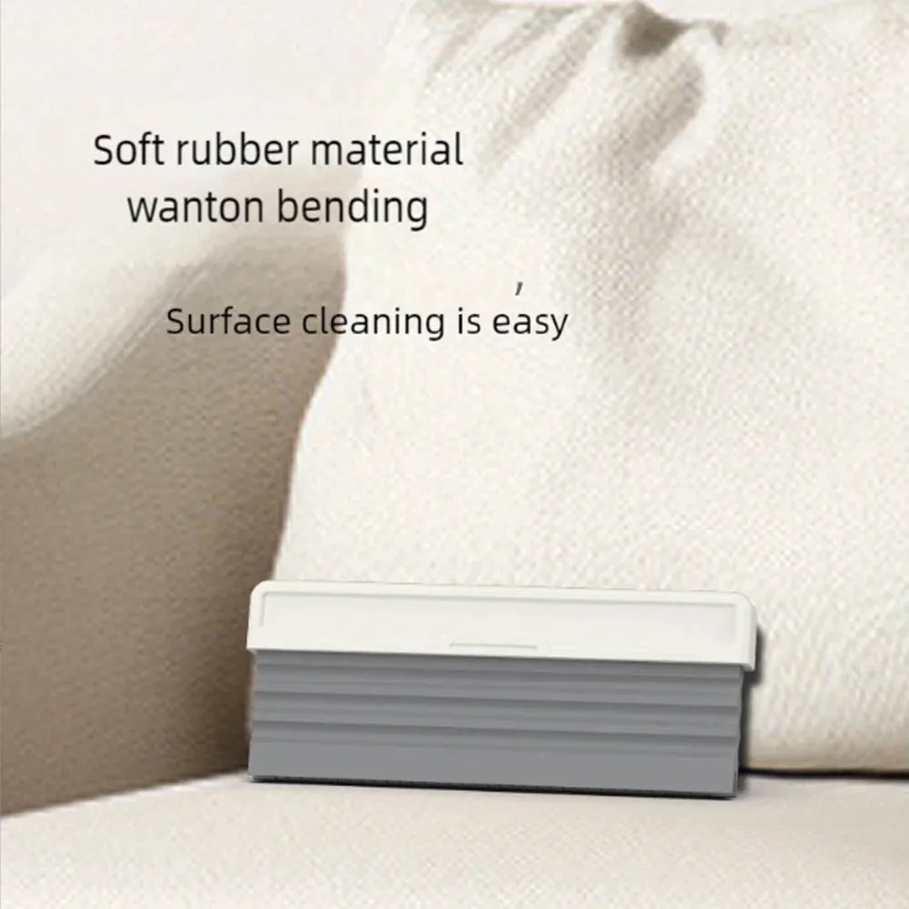 Cepillo de limpieza multifuncional de goma suave, cepillo de limpieza para sofá, pelusa, tela, eliminación de polvo, depiladora compacta para el hogar, 1 ud. - imagen 3