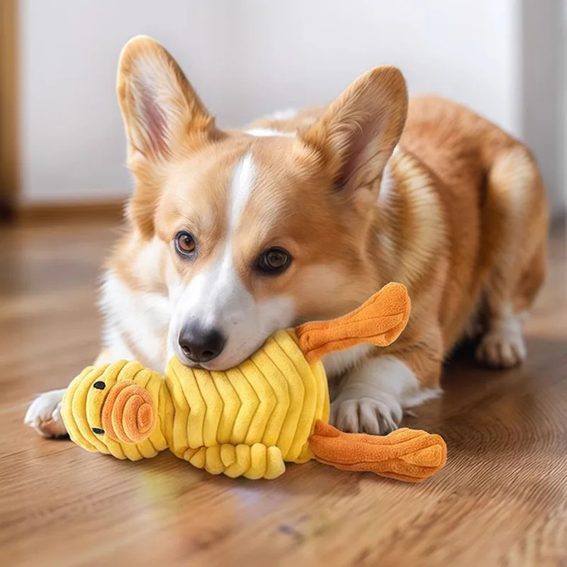 Juguetes de peluche chirriantes resistentes a mordeduras para perros, juguetes interactivos para masticar Molar para cachorros, suministros para mascotas para perros pequeños y medianos - imagen 5
