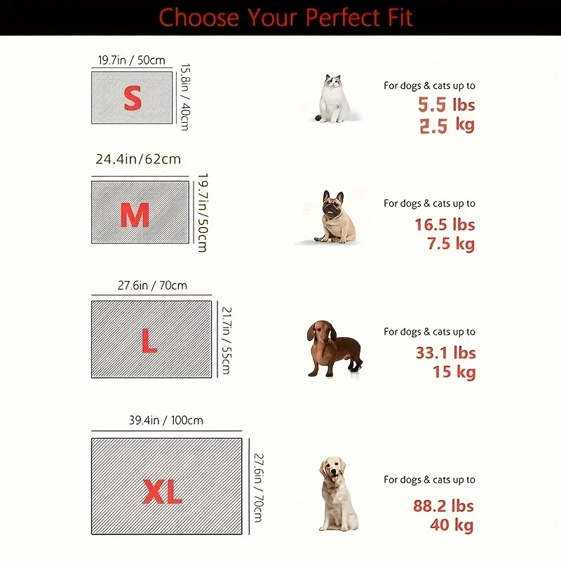 Estera para mascotas autoenfriante transpirable de 40 pulgadas para perros y gatos: cómoda almohadilla para dormir de verano con tecnología Ice Silk - imagen 3