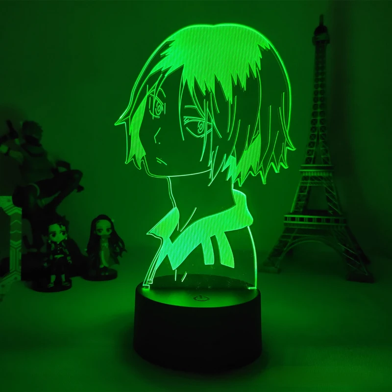 Lámpara 3D Haikyuu Hinata – Luz nocturna kawaii para dormitorio - imagen 3