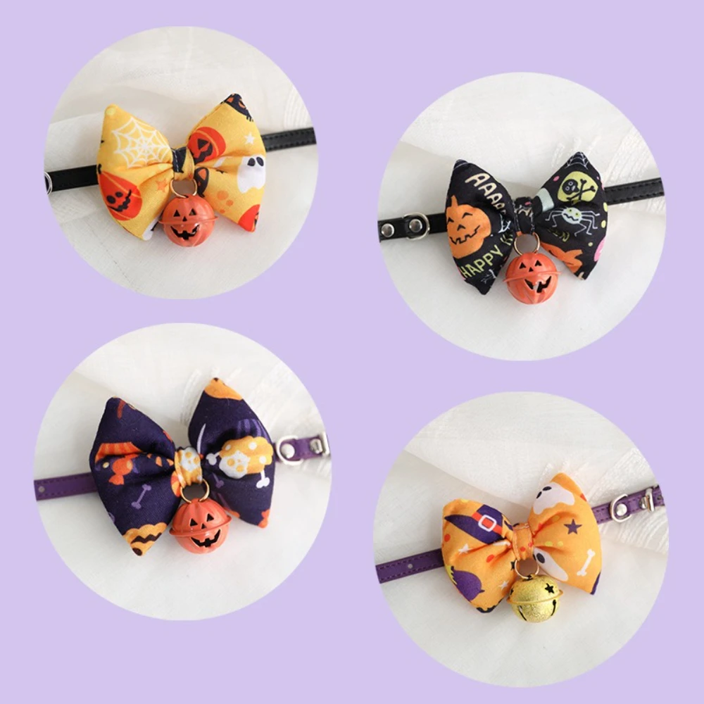 Collar Halloween ajustable con corbatín y pañuelo para gatos y perros - imagen 4