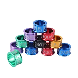 Anillos identificadores aluminio 8mm para palomas – 10 unidades