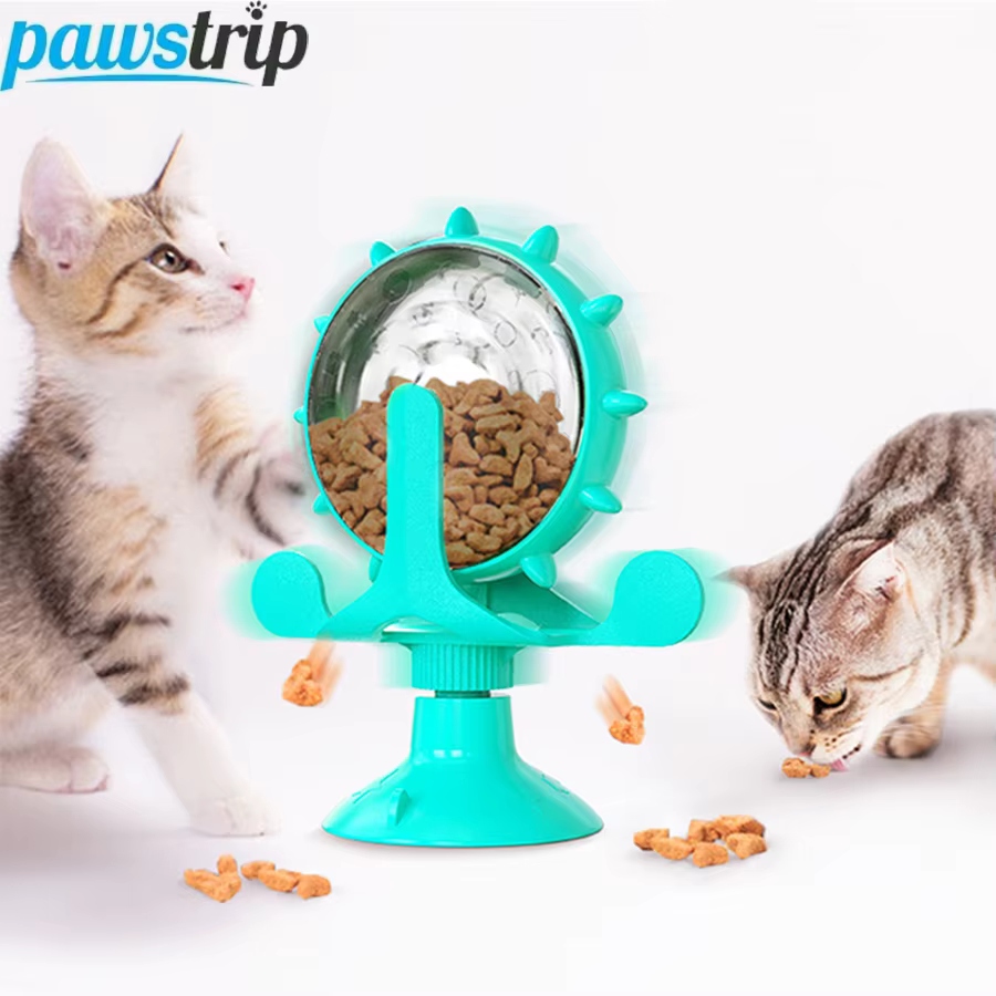 Dispensador giratorio antivoracidad para gatos y perros - imagen 2