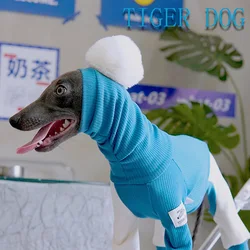 Abrigo con capucha y cuello alto para Galgo Italiano