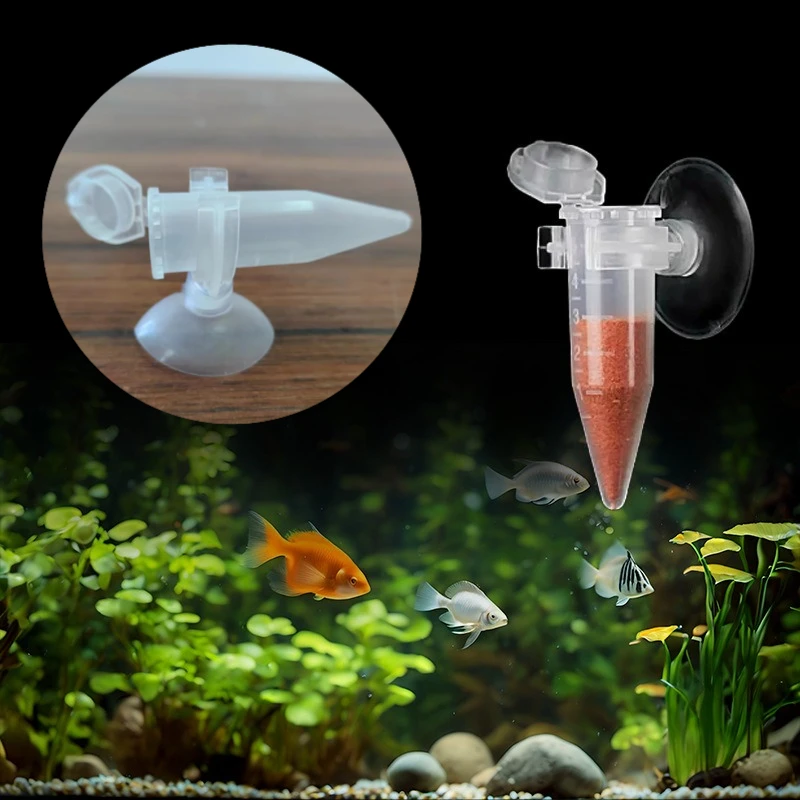 Cono alimentador de peces para salmuera de camarones, embudo de alimentación con ventosa para tanque de acuario, herramienta de alimentación de gusanos y huevos - imagen 2