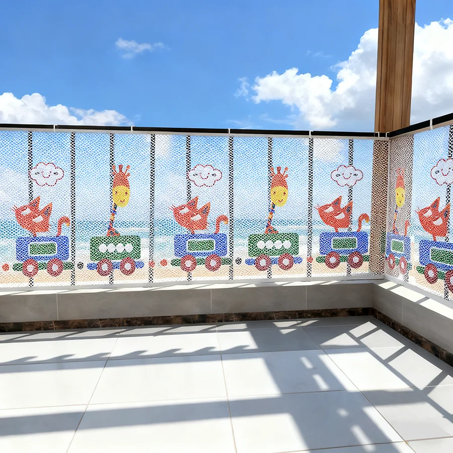 Red de seguridad para escaleras para niños, red protectora duradera de seguridad para niños, barandilla multiusos, valla de cubierta, malla fina para escaleras de balcón - imagen 4