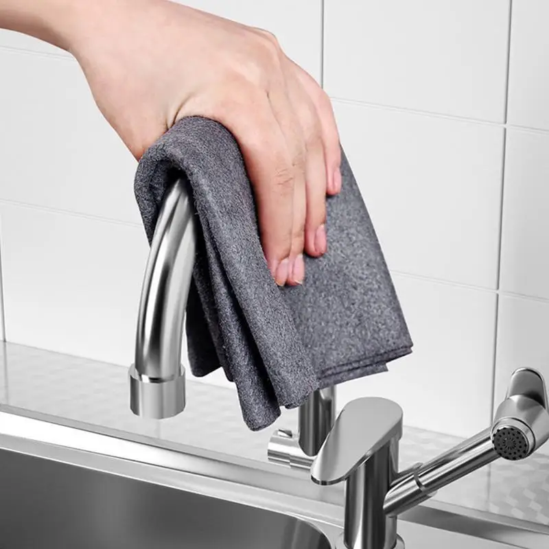 Toallas de limpieza de microfibra para ventana de coche, toallitas gruesas reutilizables multifuncionales, 10 piezas, paño de limpieza de vidrio altamente absorbente - imagen 4