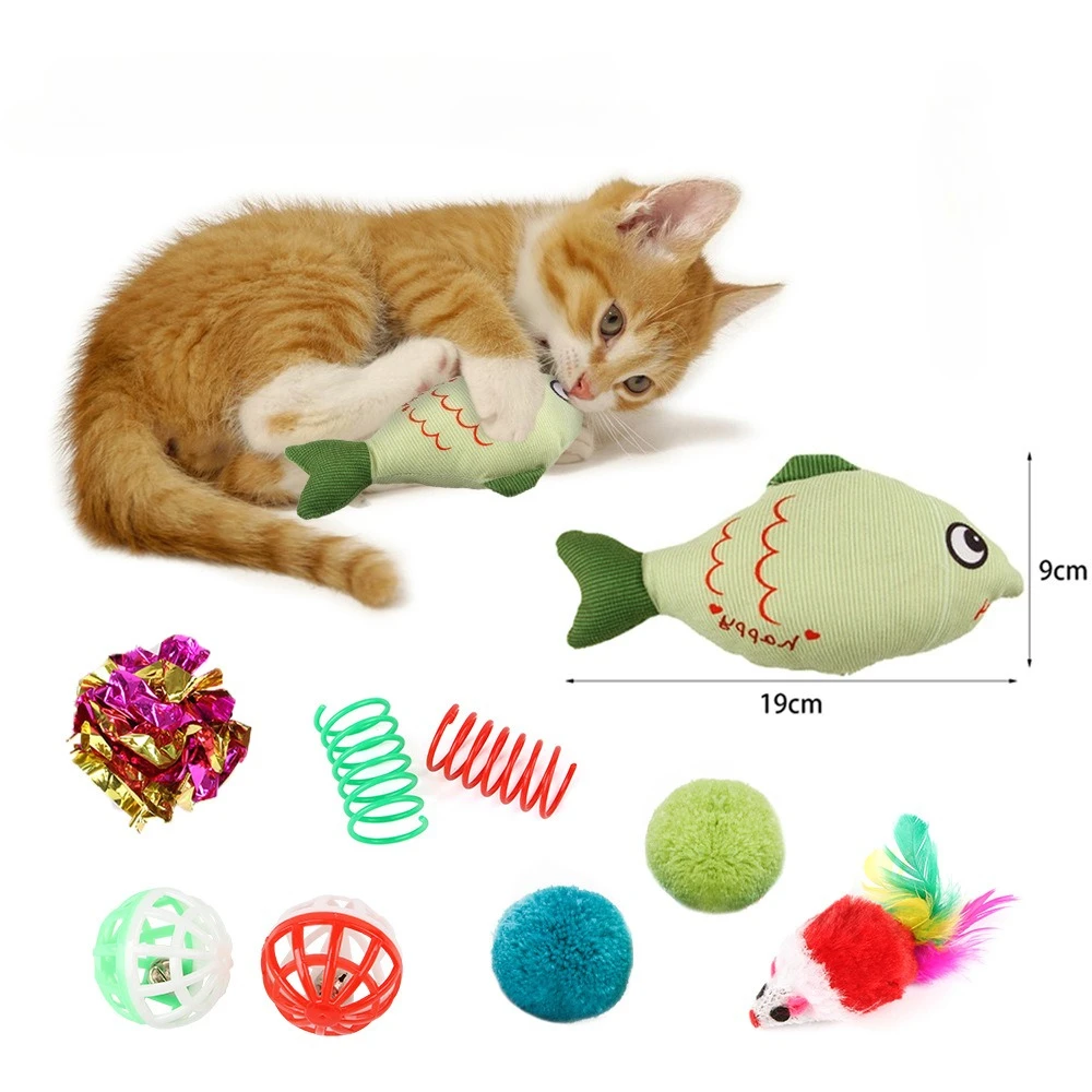 Juguete para gatos, entretenimiento de entrenamiento, hierba gatera, pez con campana, juego de mordida, juguetes interactivos para masticar mascotas, suministros para mascotas - imagen 3