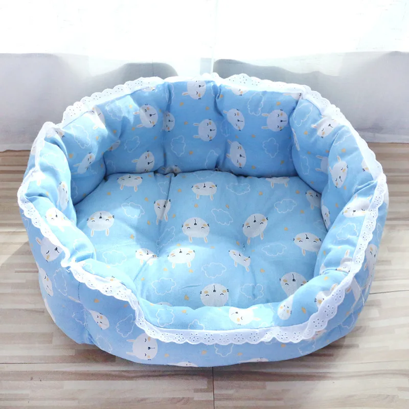 Cama elevada para perros y gatos, nido de dormir de felpa suave, sofá para perros y gatos, suministros para mascotas - imagen 3