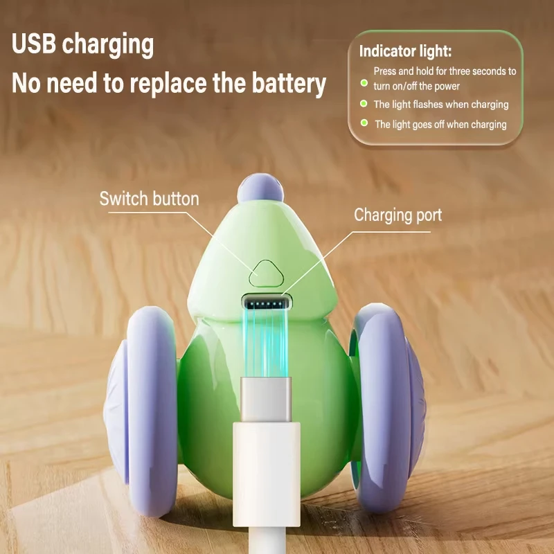 Ratón eléctrico para coche, juguetes interactivos para gatos, rompecabezas automático recargable con productos inteligentes para evitar obstáculos para mascotas - imagen 5