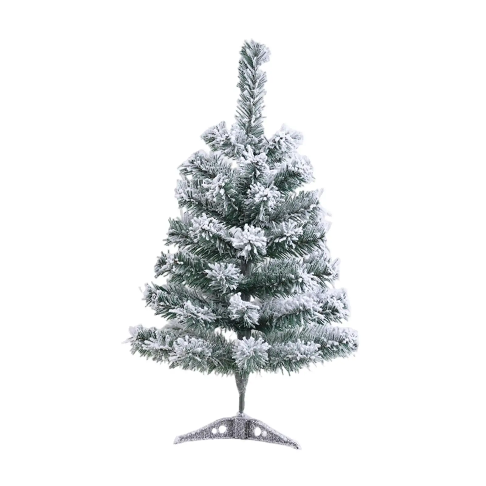 Snow Flocked Christmas Tree Dense Branch Christmas Decoration Holiday Décor with Stand for Festival Restaurant Indoor Hotel Bar