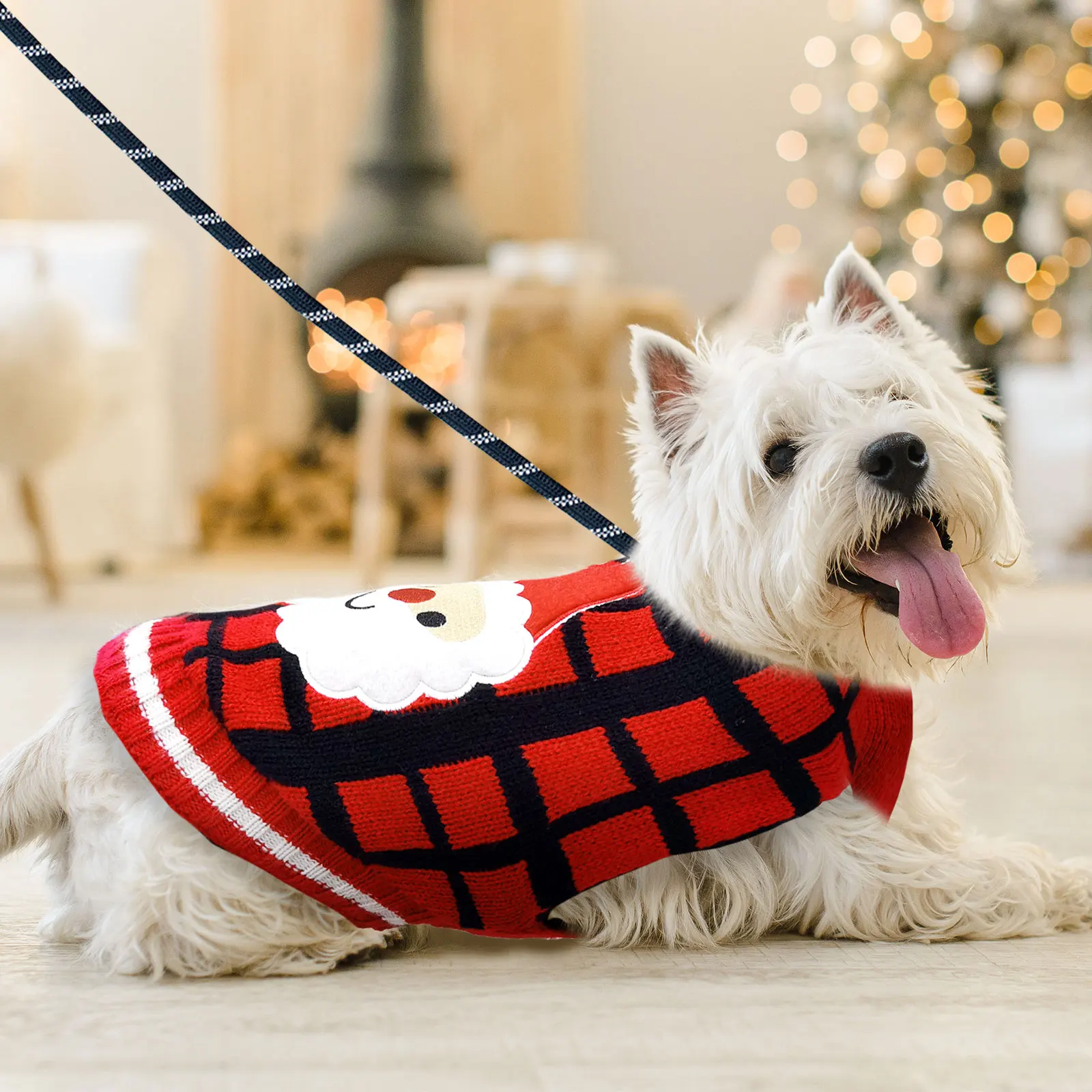 Jersey navideño para perros pequeños y medianos – Abrigo cálido de punto - imagen 5