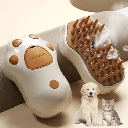 Cepillo eléctrico antipelaje 3 en 1 para gatos y perros con vapor y autolimpieza