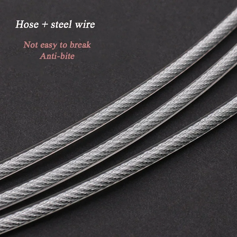 Collar de alambre para mascotas, arnés reflectante de acero antimordedura, suministros de entrenamiento para perros grandes, accesorios Golden Retriever, herramientas de salida - imagen 4