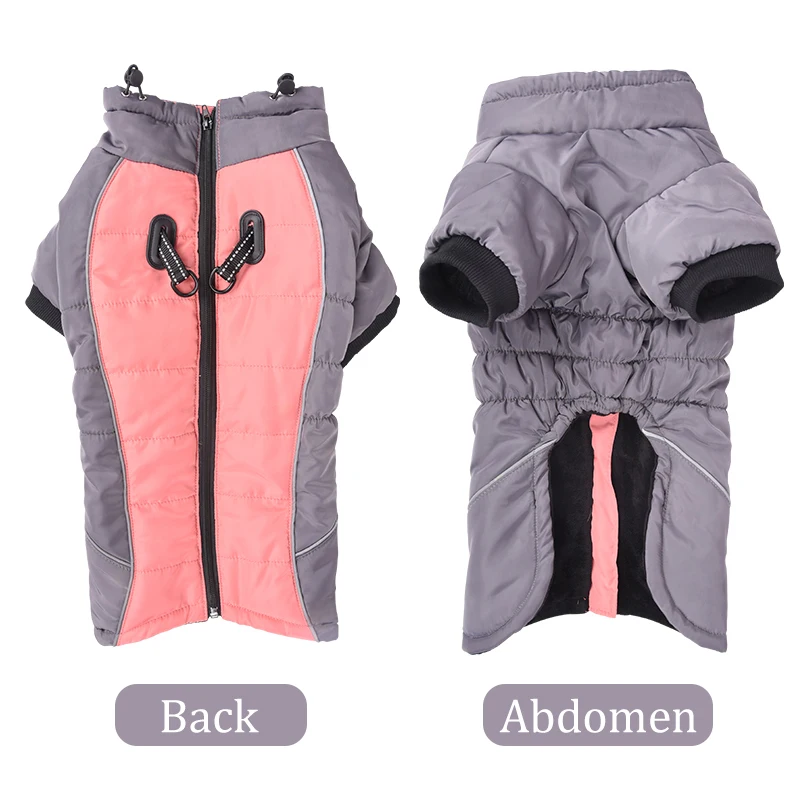 Chaqueta gruesa para perro grande, abrigo impermeable, reflectante, novedad, Invierno - imagen 5