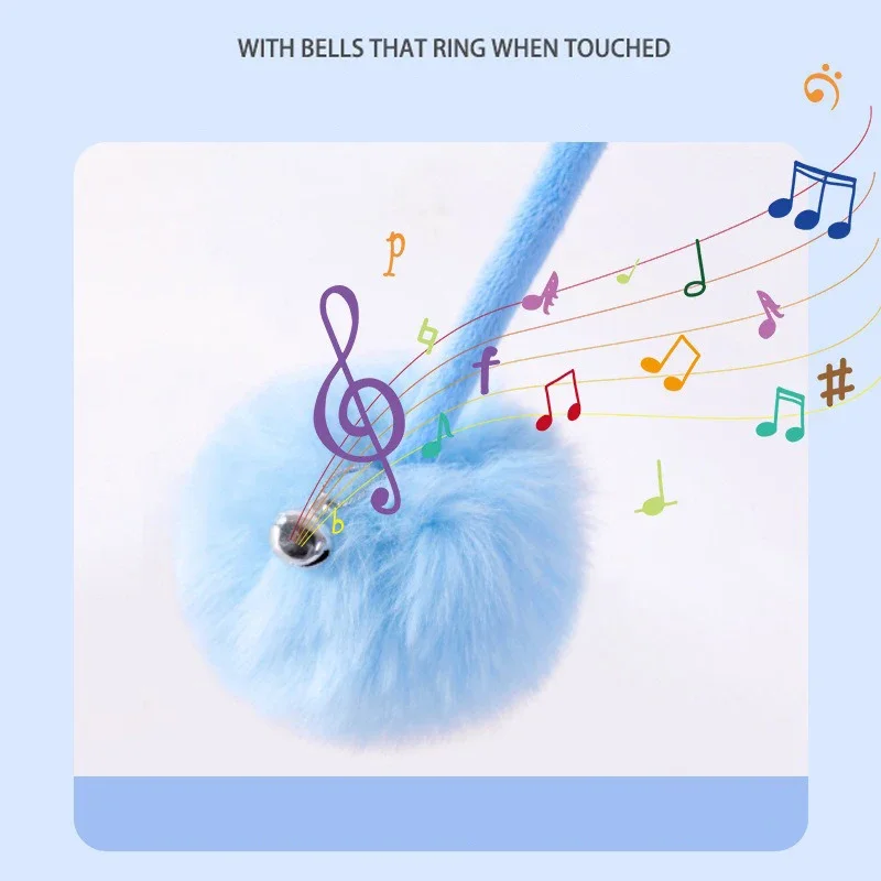 Juguete para gatos, pelota de cuerda de resorte, juguete de peluche divertido escalable, juguete interactivo relajante, pelota de entrenamiento elástica, suministros para gatos - imagen 3