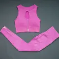 Vest Set-Rose