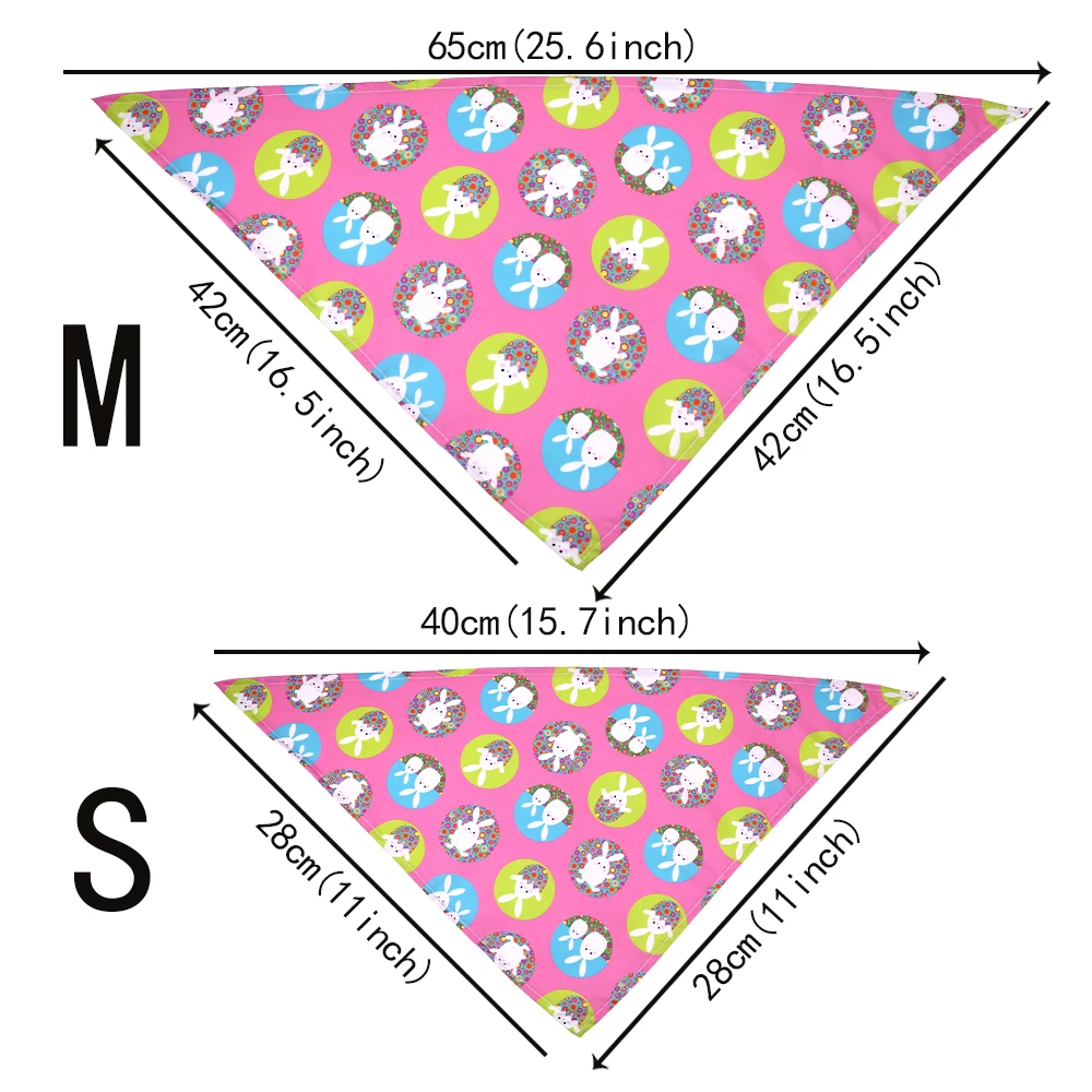 50 Uds. Bandana para perro, conejo, accesorios para mascotas de Pascua, pañuelos para perros pequeños y gatos, bufanda, babero para cachorro, productos para perros de vacaciones, suministros para mascotas - imagen 3
