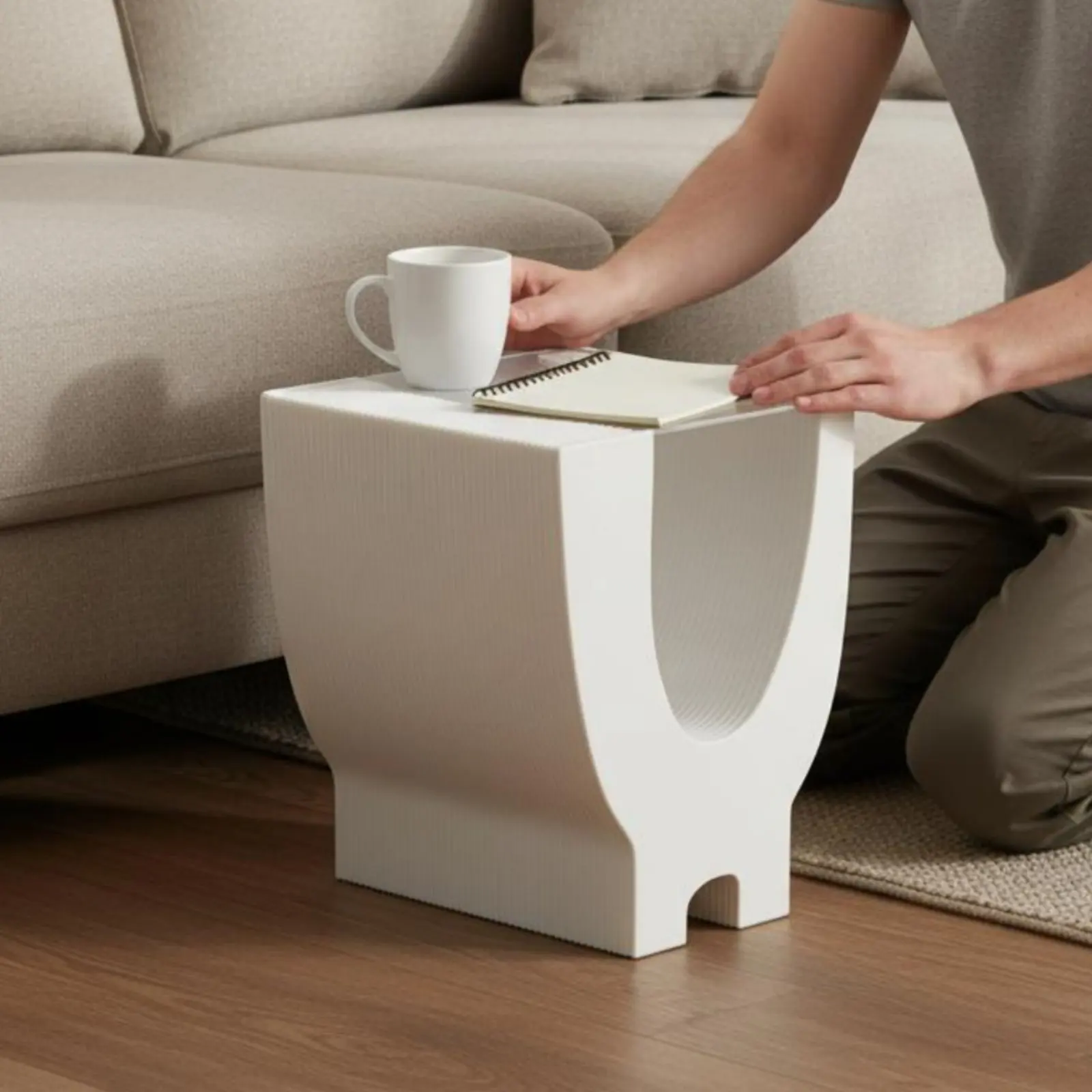 Mesa plegable hexagonal para gatos y perros de papel resistente - imagen 4