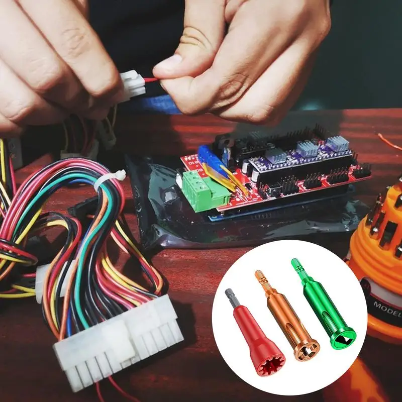 Herramienta de pelado de cables eléctricos para el hogar, pelacables resistente al calor, 3 piezas, 3 vías/5 vías - imagen 4