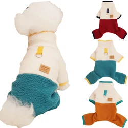 Mono invierno 2 en 1 para perros y gatos pequeños, térmico