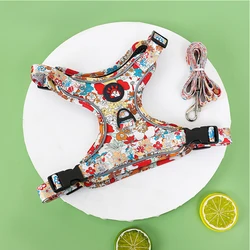 Arnés para mascotas, arnés de estilo chino, correa de arnés Teddy y Bichon, correa para caminar para perros pequeños, accesorios para perros.