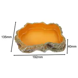 Comedero y bebedero para reptiles de resina – Tortugas y geckos