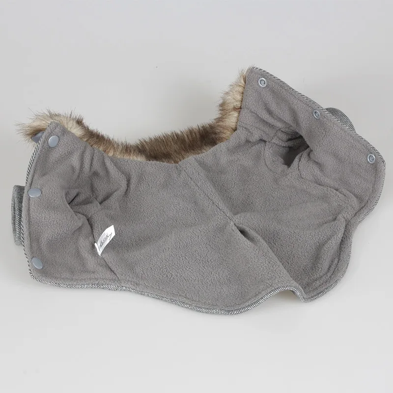 Ropa para perros, abrigo de lana de invierno con piel para cachorros, perros medianos, chaqueta de otoño para perros y gatos, abrigo de lana de XS-3XL, productos para mascotas - imagen 3