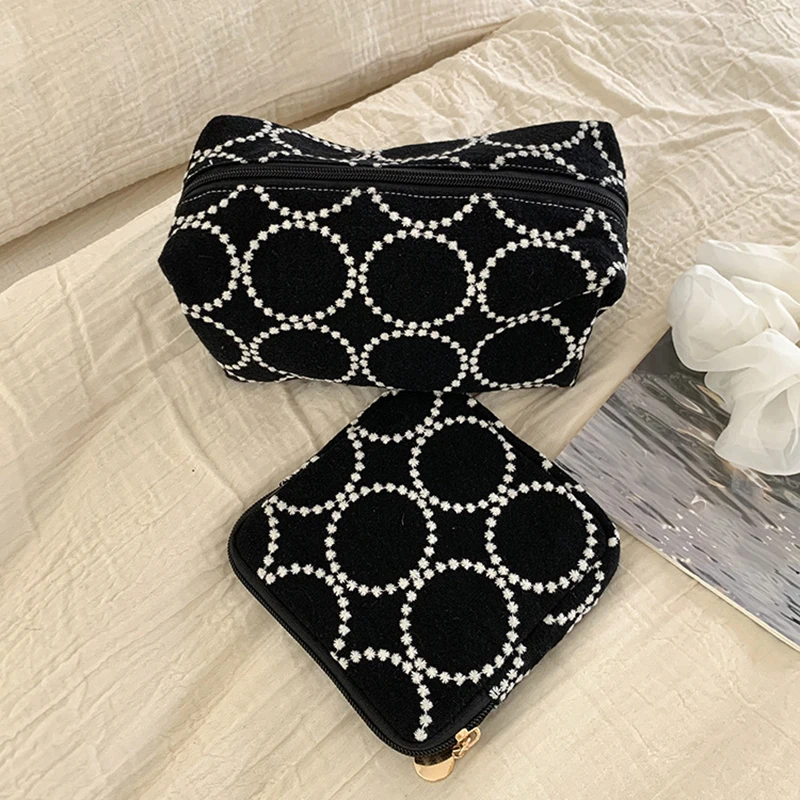 Bolsa de algodón lino étnico para guardar accesorios gato perro - imagen 2
