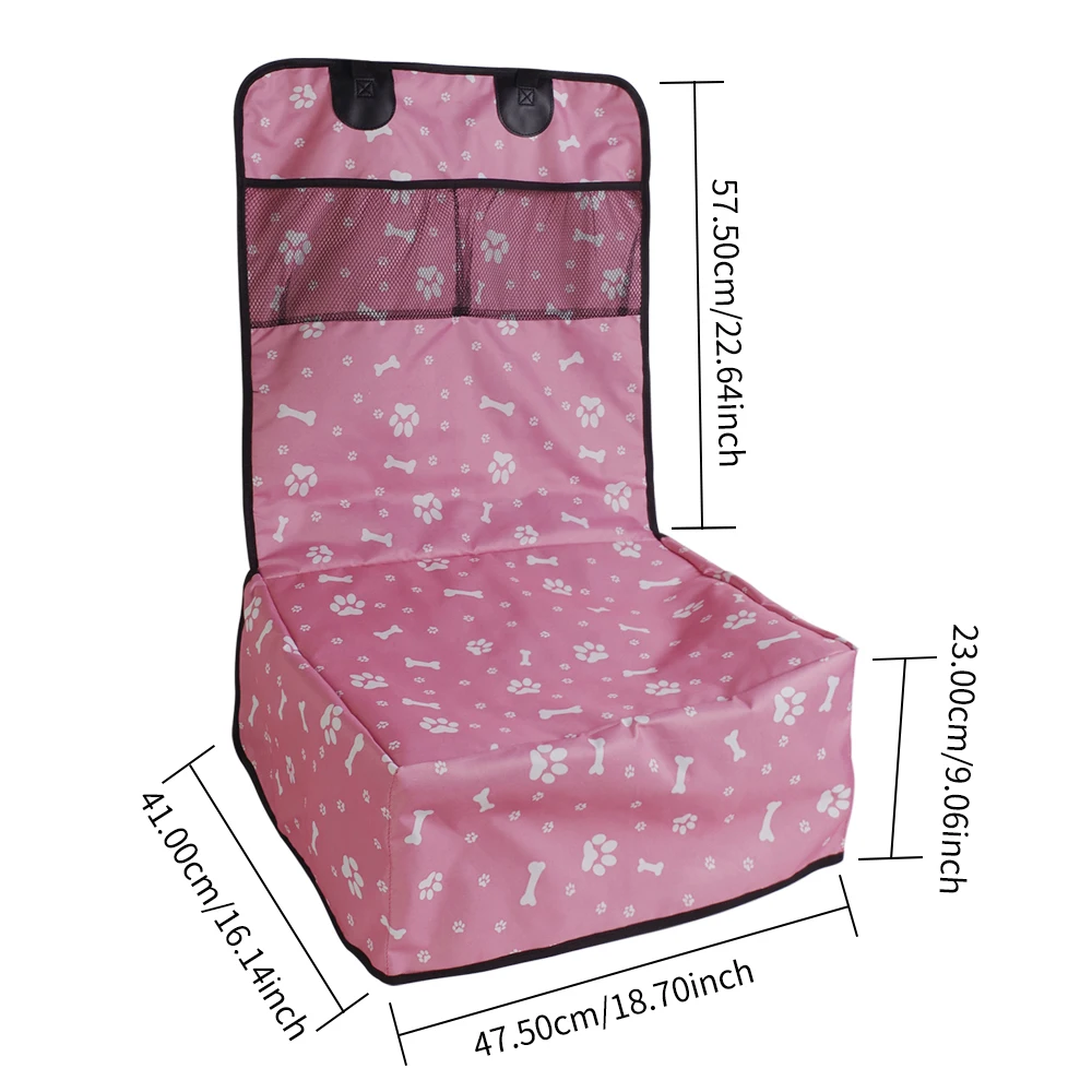 Funda para asiento de coche para perro para asiento delantero, fundas duraderas para asiento de perro a prueba de arañazos con bolsillos de malla para coche, camión y SUV - imagen 5