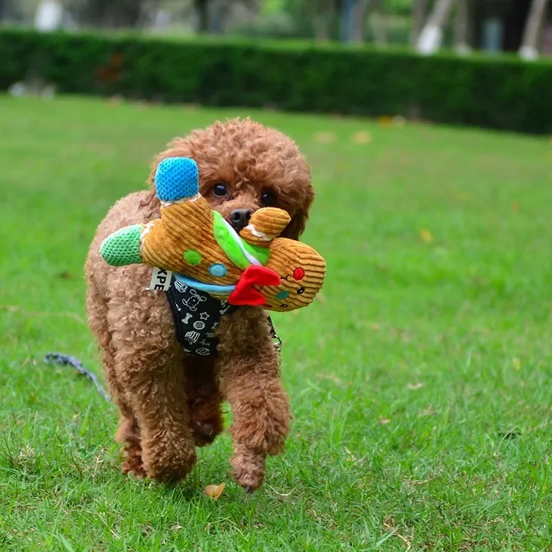 Juguete navideño de peluche para gatos y perros resistente a mordidas - imagen 2