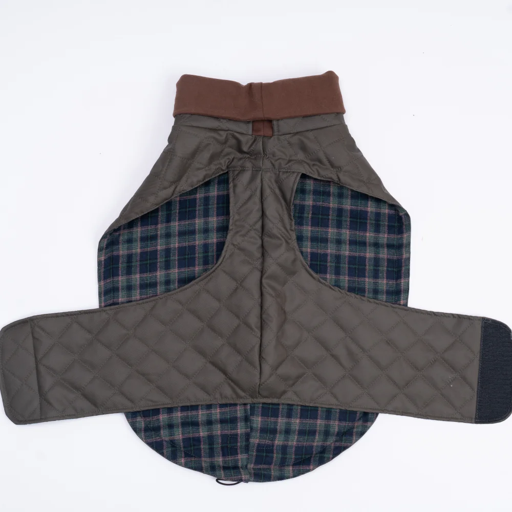 Chaquetas acolchadas de cera para perros, abrigos resistentes al agua de cuello alto, chaleco para mascotas, ropa para perros pequeños, medianos y grandes, Invierno - imagen 3