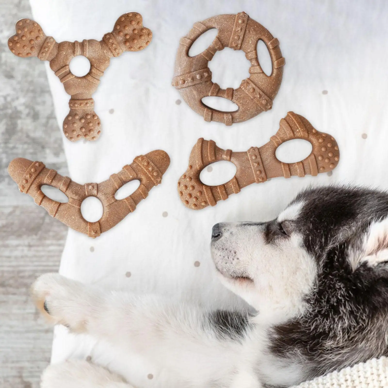 Dog Toy Tooth Cleaning Pet Supplies Puppy Playing Indoor Outdoor Bite Resistant for Small Medium Dogs Indestructible Toy