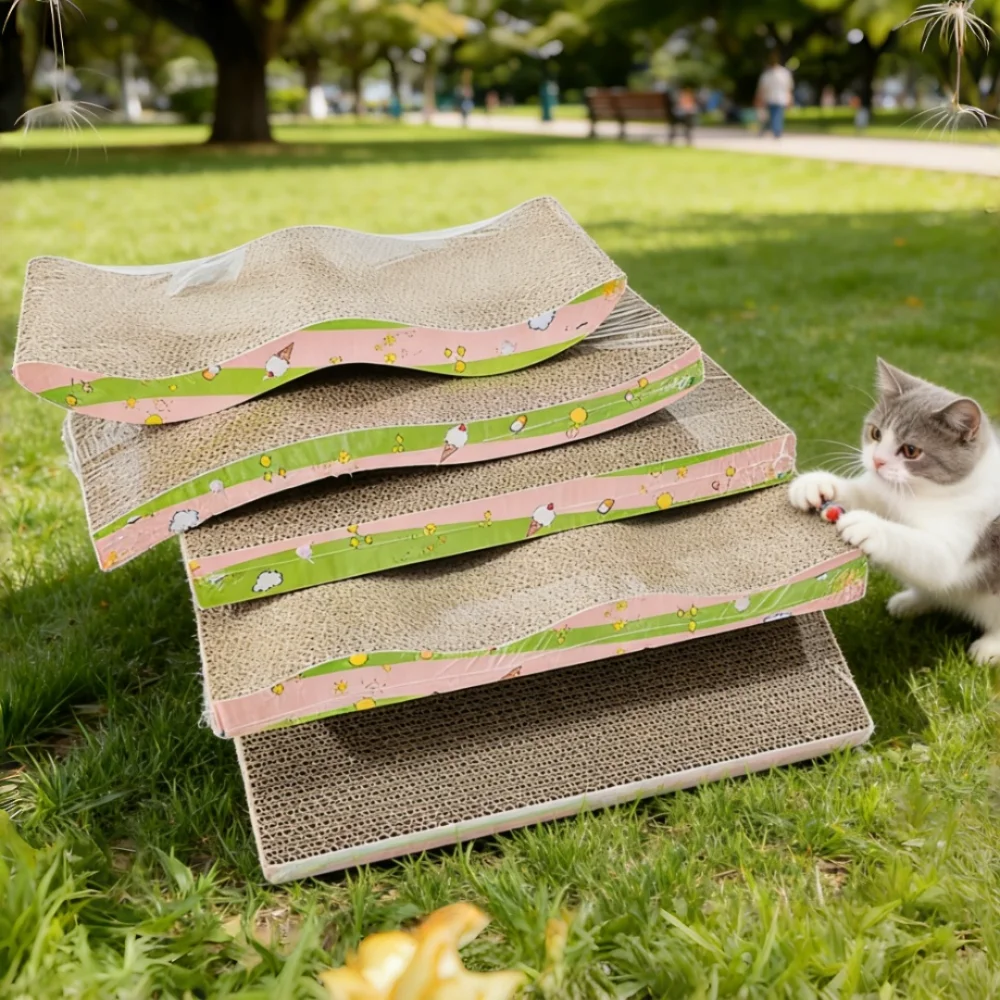 Cama rascador de cartón para gatos, grande y resistente - imagen 4