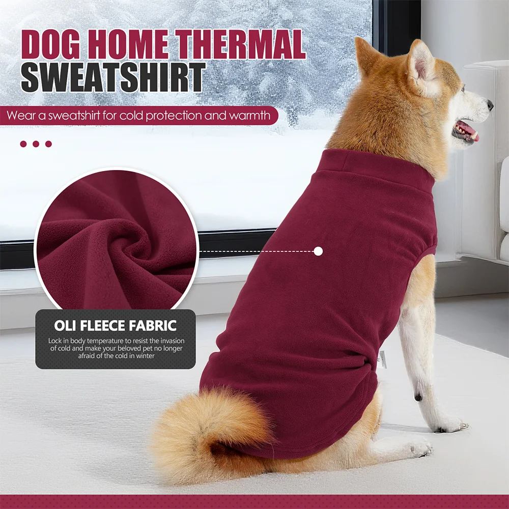 Ropa suave de lana para perros, suéter cálido para perros, pijamas, ropa interior para el hogar para perros medianos y grandes, ropa para mascotas, Chihuahua - imagen 3