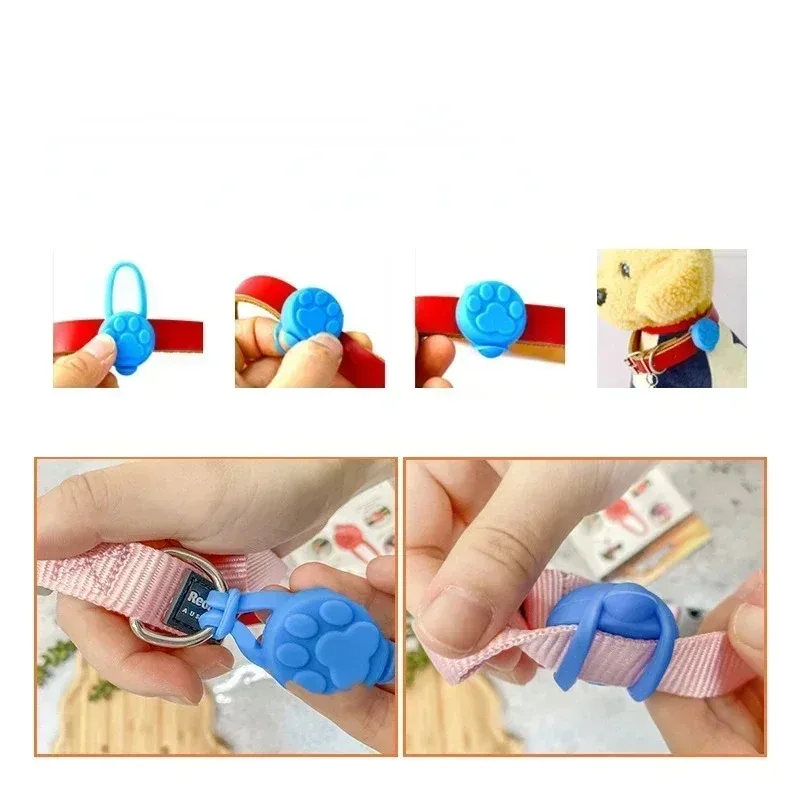 1 unidad de linterna LED nocturna para perro, Collar para perro y gato, colgante brillante, Collar de seguridad para mascotas, collares luminosos de decoración - imagen 5